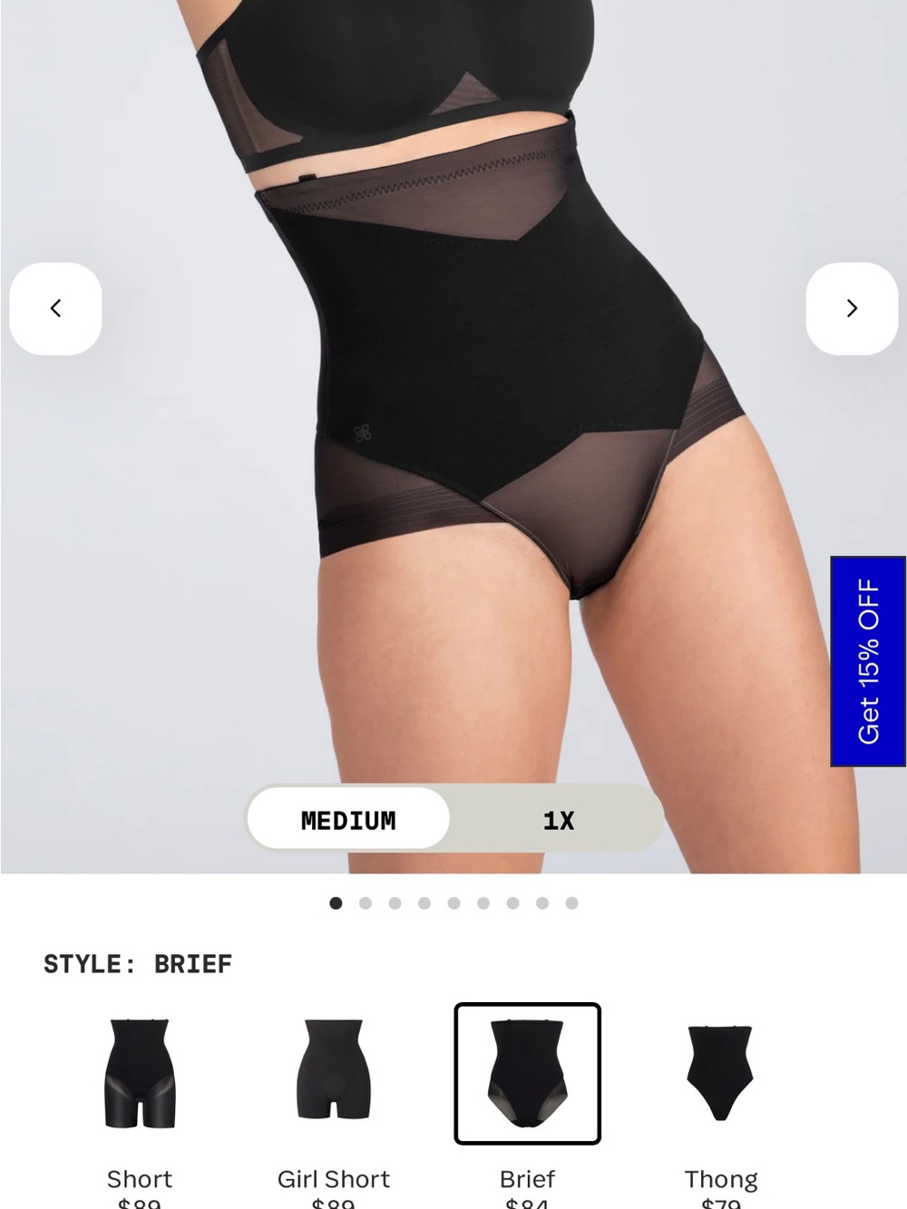 Honeylove High-Waist Shaping Brief in Black